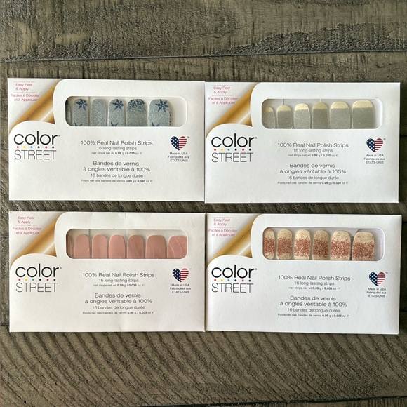 Color Street Other - Color Street Nail Strips Set of 4 New
